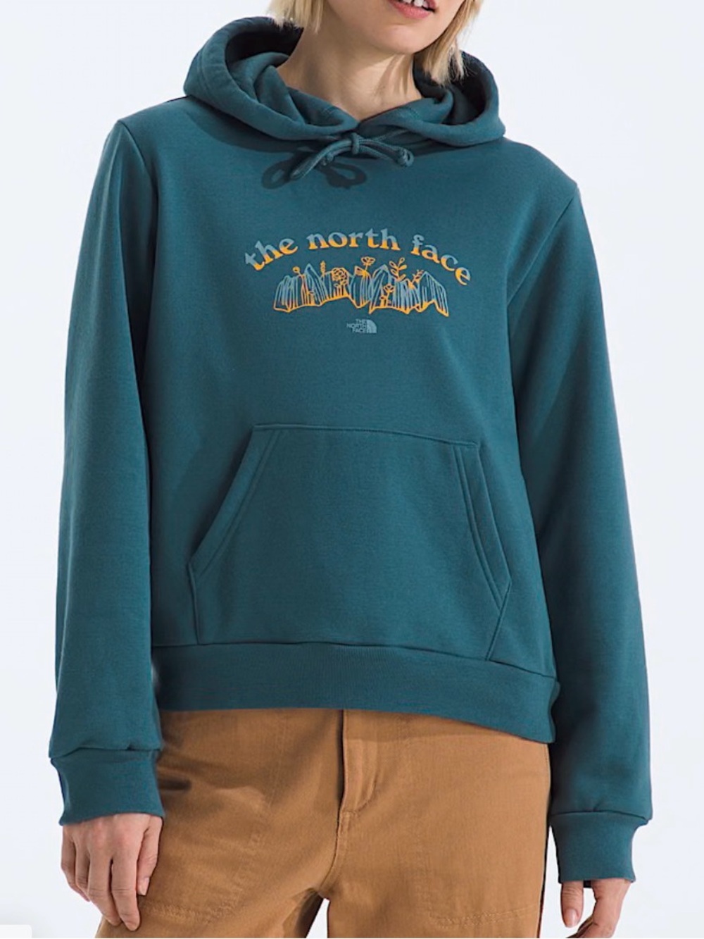 The North Face Teal Graphic Hoodie-women